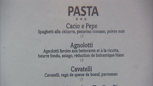 Menu du restaurant Buonanotte