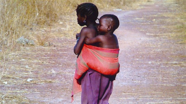 Une photographie de l’exposition « Enfants d’Afrique », de Toumani Kouyaté