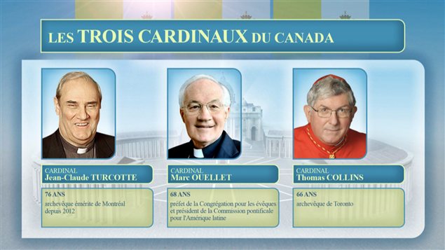 Les trois cardinaux du Canada
