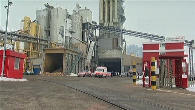L'usine de bois de Menznau où s'est produit la fusillade.