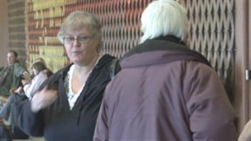 Comparution des trois accusés dans l'affaire de la mort de Chantal Lavigne.