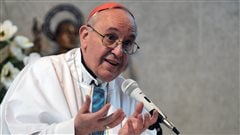 ARGENTINA, Buenos Aires : Undated file photo of Argentina's cardinal Jorge Mario Bergoglio as he speaks during a ceremony in Buenos Aires.