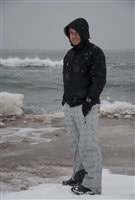 Igor Urban boen au chaud sur les plages de la Gaspésie.