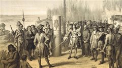 Prise de possession de la Louisiane et du fleuve Mississipi par Cavalier de La Salle | Gallica.bnf.fr/Biblioth�que nationale de France