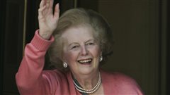 Margaret Thatcher après sa sortie de l'hôpital en juin 2009.