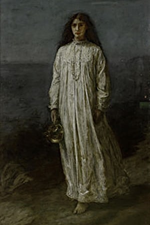 Sonambula - Pintura de John Everett Millais (1871)