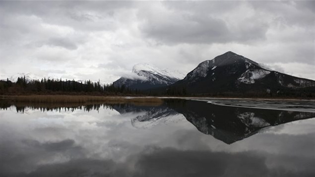 Lago Vermillion en Alberta 