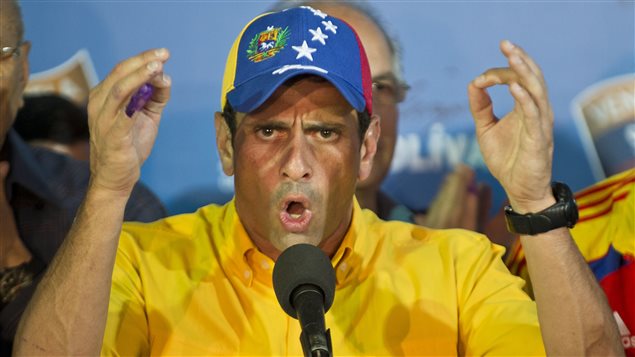 Henrique Capriles ex candidato presidencial de la oposición venezolana. 