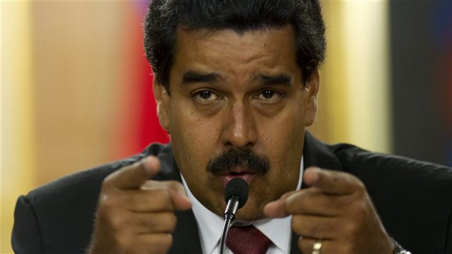 El nuevo presidente de Venezuela, Nicolás Maduro durante una conferencia de prensa este lunes 15 de abril en Caracas.
