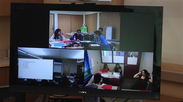 Classroom videoconferencing in Canada’s Northwest Territories.