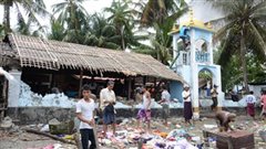 Mezquita de Sittwe, Estado de Rakhine, atacada durante la violencia en junio de 2012