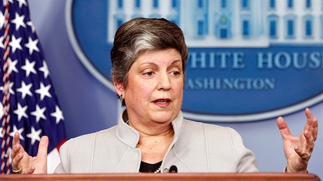 Janet Napolitano, secrétaire américaine à la Sécurité intérieure jeudi dernier à Washington.
