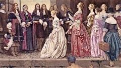<i>L�arriv�e des Filles du Roi en 1667</i> de Eleanor Fortescue-Brickdale / � Eleanor Fortescue-Brickdale, Biblioth�que et Archives Canada, Wikip�dia