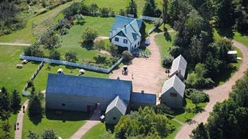 Vue aérienne de la maison aux pignons verts - IPE