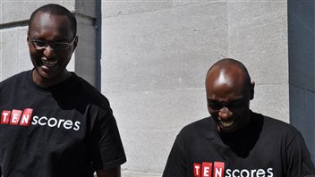 Chrétien Mwizerwa et Christian Nkurunziza, cofondateurs de TenScores et amis dans la vie
