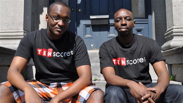 Chrétien Mwizerwa et Christian Nkurunziza, cofondateurs de TenScores