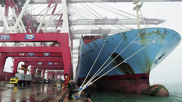 Canada swung to a slight trade surplus with the rest of the world in March. 