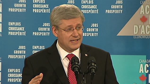 Le premier ministre du Canada Stephen Harper