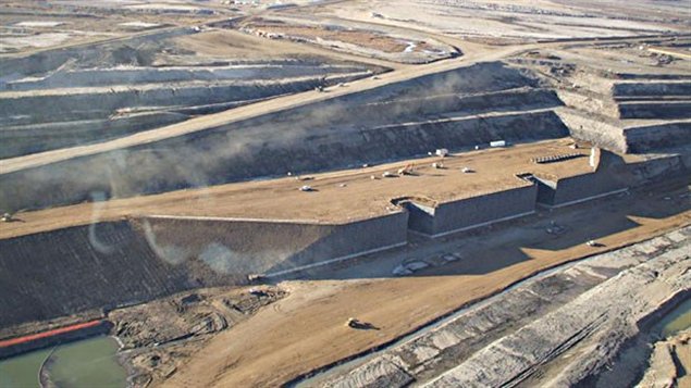 La mina Jackpine, de Shell, en el norte de Fort McMurray en la provincia de Alberta.  