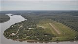 Fort Liard dans les TNO, vu des airs