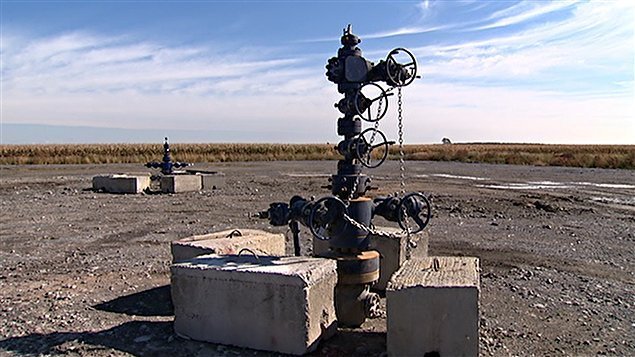 Un puit de gaz de schiste