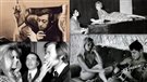 Brigitte Bardot avec quelques-uns de ses amants chanteurs : Serge Gainsbourg, Gilbert B�caud, Nino Ferrer et Sacha Distel.