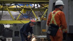Travailleurs au chantier naval d'Halifax