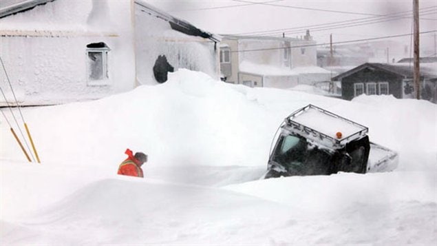 Rankin Inlet au Nunavut commence à se sortir du blizzard des derniers jours