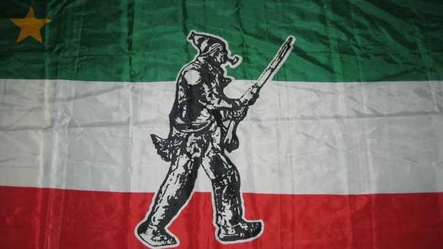 Variante de la bandera de los Patriotas.