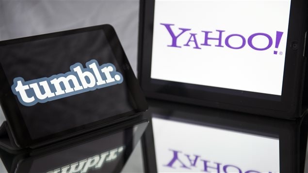 Logos de Tumblr et de Yahoo