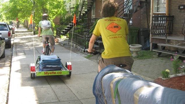 Déménagement à vélo
