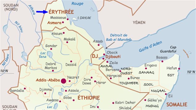 موقع إريتريا الجغرافي