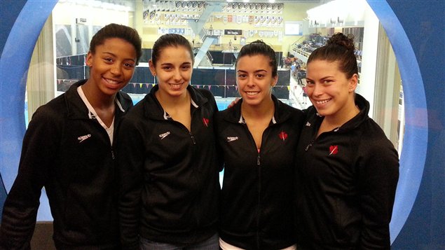 Les plongeuses Jennifer Abel, Pamela Ware, Meaghan Benfeito et Roseline Filion Les plongeuses Jennifer Abel, Pamela Ware, Meaghan Benfeito et Roseline Filion