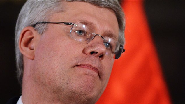 Le premier ministre du Canada Stephen Harper.