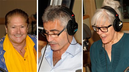 Jean-Paul Daoust, Patrice Coquereau et Chantal Baril | � Radio-Canada / Philippe Couture
