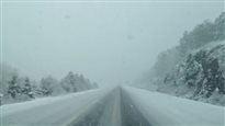 De la neige en Estrie