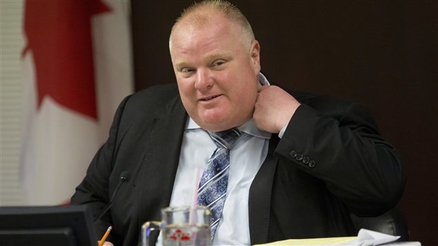 Le maire de Toronto, Rob Ford, préside la réunion du comité exécutif, mardi, comme si de rien n'était.