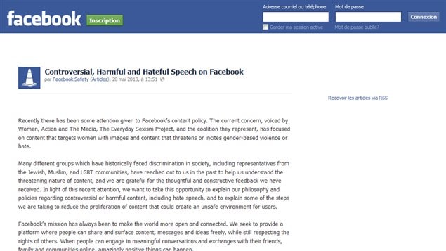 Facebook s'engage à resserer ses règles en matière de violence faite aux femmes.