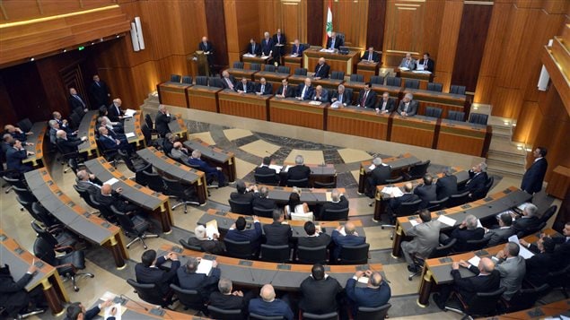 قاعة اجتماعات البرلمان اللبناني