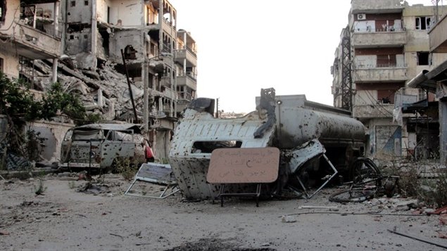 أحد شوارع مدينة حلب نهاية الأسبوع الفائت
