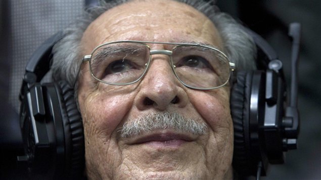 El ex dictador Efraín Rios Montt escuchando el fallo de condena a 80 años de cárcel, el pasado 10 de mayo. El proceso fue, finalmente, anulado. 