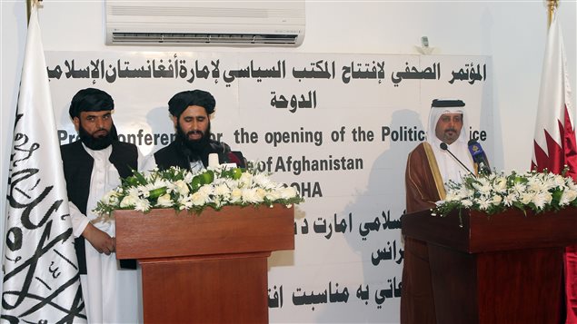 Les talibans ont ouvert mardi un bureau politique à DOHA AFP_130618_9z5b4_taliban-afghan-bureau_sn635