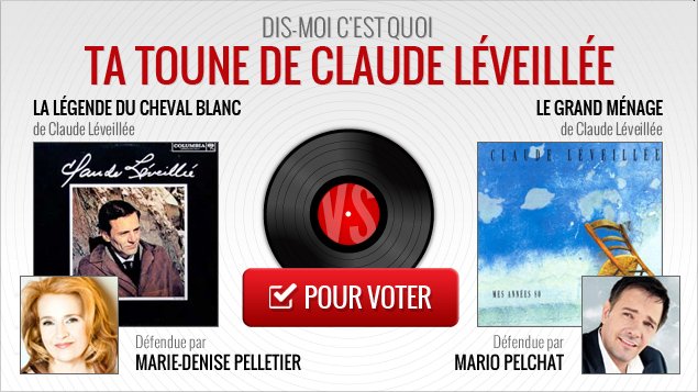 Marie-Denise Pelletier et Mario Pelchat se font face dans notre jeu musical.