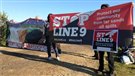 Des manifestants bloquent un pipeline à Hamilton