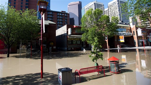  Calgary, la capitale économique de l'Alberta, paralysée par les inondations en juin dernier.