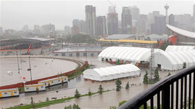 Le site du Stampede de Calgary vendredi dernier.