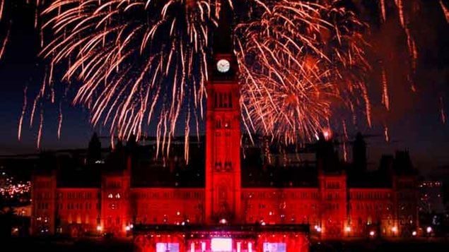FIreworks over Parliament Hill, Canada Day