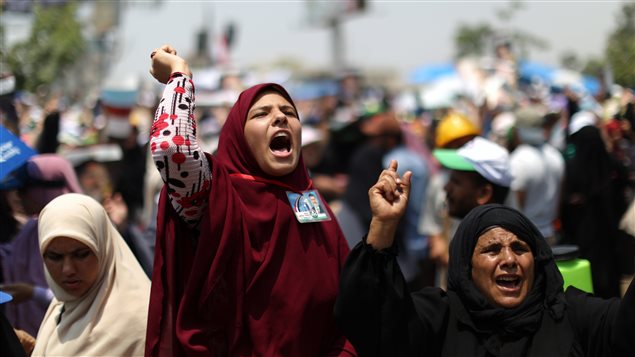 تظاهرة مؤيدة للرئيس المعزول محمد مرسي في القاهرة