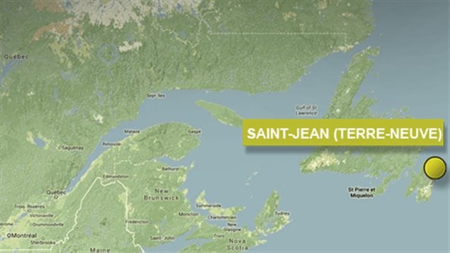 Carte Sainte-Jean Terre-Neuve