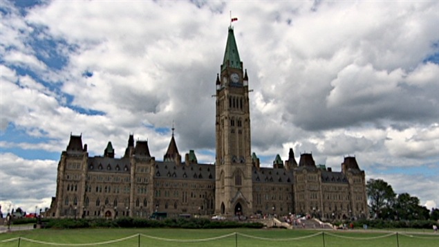 Le Parlement d'Ottawa (juillet 2013).